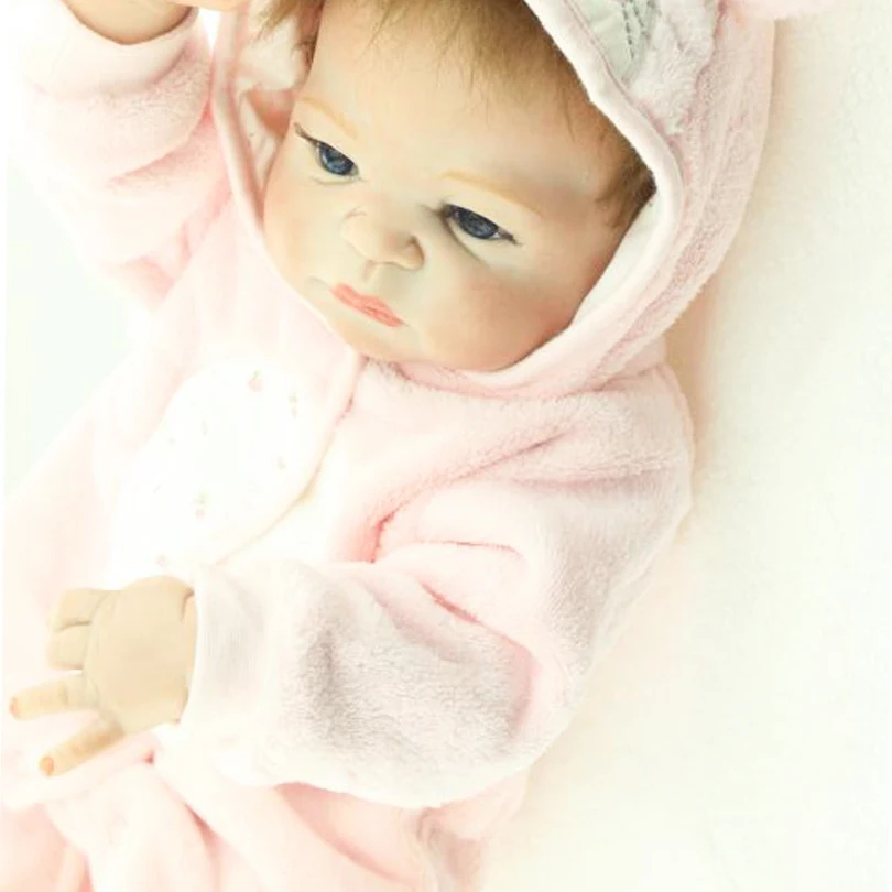 55 см силиконовый Reborn Baby Doll игрушка для новорожденной девочки малышка принцесса