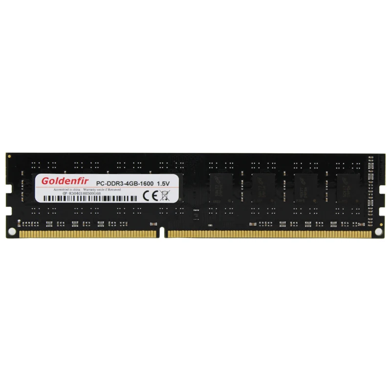 Оперативная память Goldenfir DIMM DDR3 1333/1600 МГц 2 ГБ 4 8 для настольных ПК Intel и