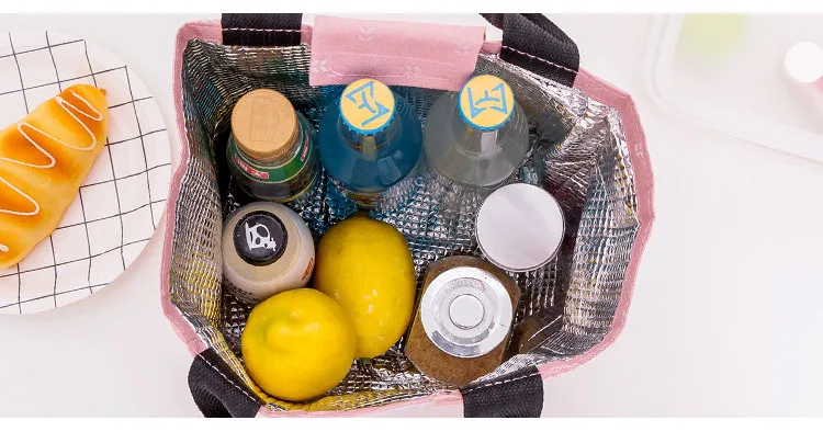 Теплоизоляционная сумка для обеда, свежая сумка-холодильник для еды, ткань Оксфорд, для пикника, для путешествий, сумка для обедов, Bolsa Termica