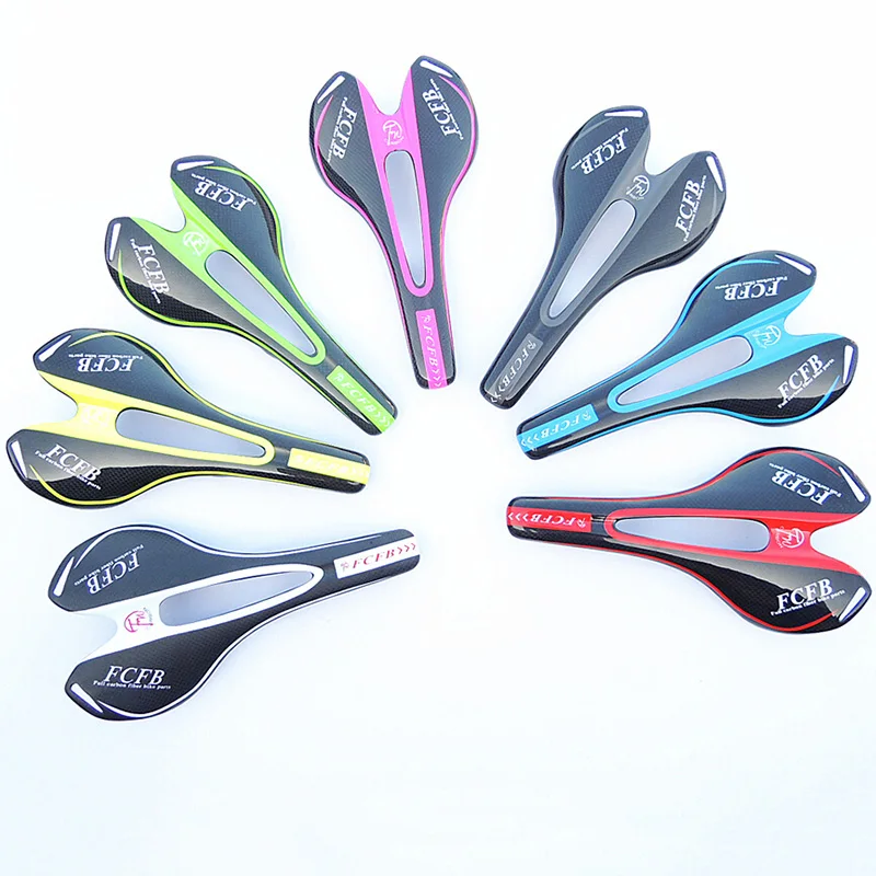 Bike 3K glossy full carbon fiber MTB/road bicycle Saddle cycling