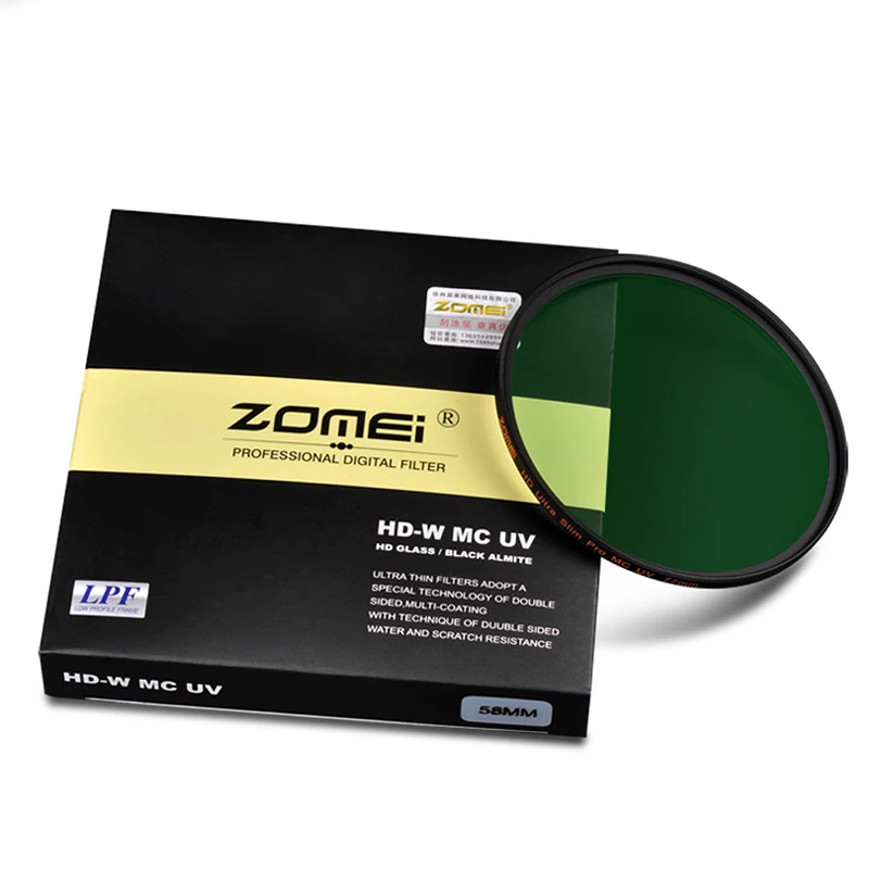 Zomei 52 55 58 67 77 мм FLD UV CPL MC УФ-фильтр с мультипокрытием фильтр для D5200 D5300 D3300 D5500 100D EOS 400D 550D 500D