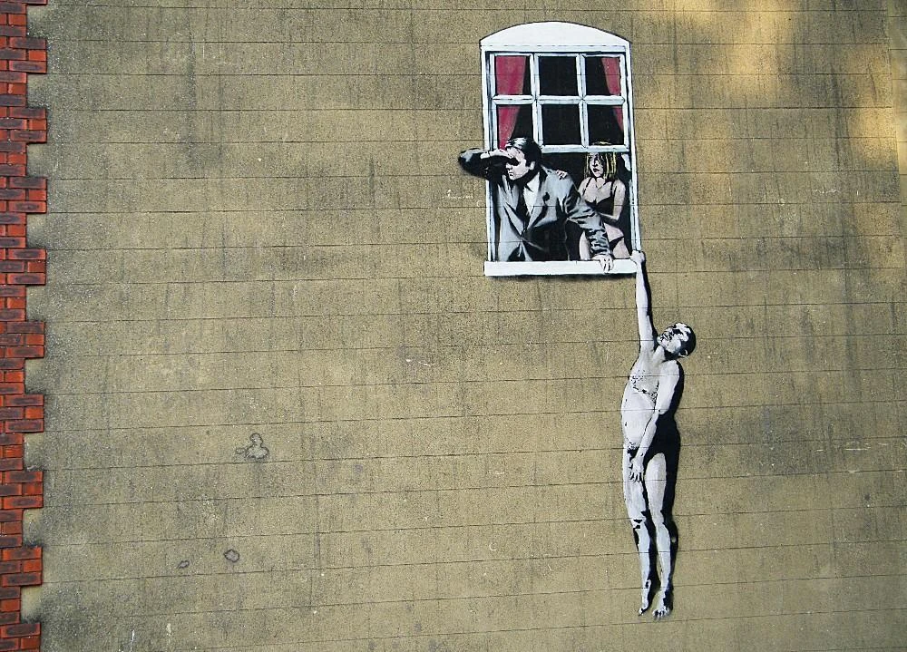 Banksy Graffiti Betrayal Print On Canvas Abstract Street Art Home Deco Wallpaper Collectibles 16x24 Inch Free Shipping Deco Bath Wallpaper Gallerydeco Chain Aliexpress