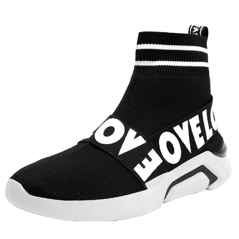 

2019 Trend Brand Men Fashion Socks Sneakers Size 39-44 New Arrival Youth Breathable Slip-on Shoes Spring Summer Footwear