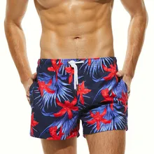 Seobean мужские шорты s мужские пляжные шорты брендовые Цветочные быстросохнущие пляжные шорты летние мужские купальник для серфинга шорты