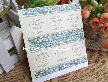

60PCS/Lot Cute Vintage Flower pattern Thank you Sealing sticker/DIY Gifts posted/Decoration label/Multifunction