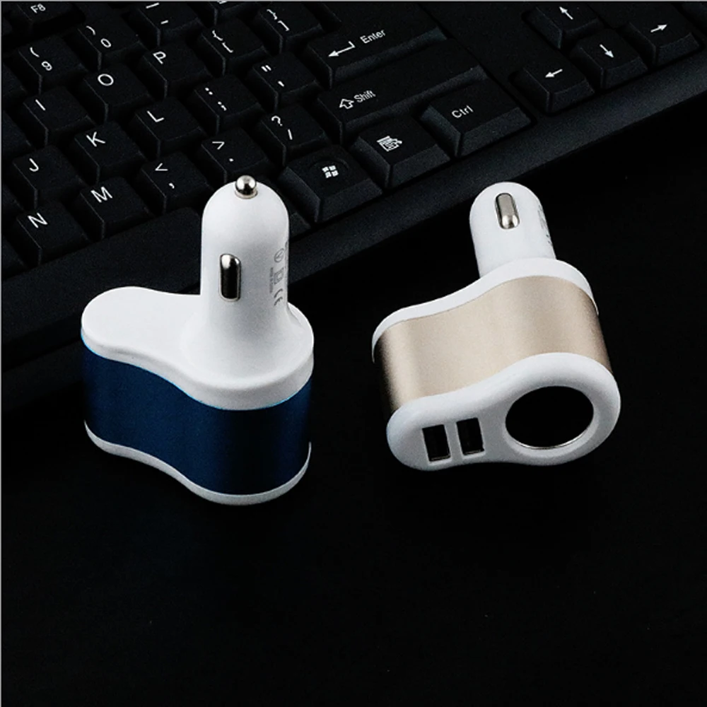 10 шт 2.1A 1A Универсальный двойной зарядное устройство usb интеллектуальная сигареты Зажигалка на электропитании для мобильного телефона