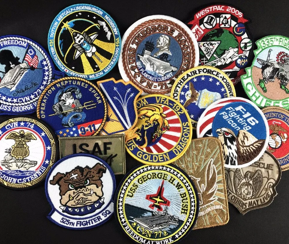 

Various High Quality Embroidery Tactical Patch Hook Military Badge Army Brassard Cloth Combat Armband