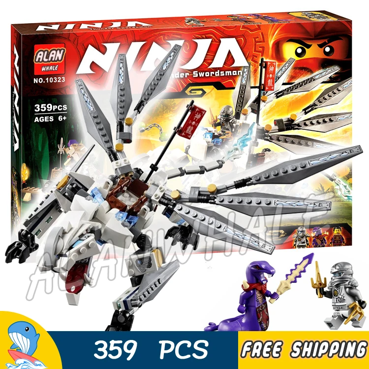 

359Pcs Ninja Siliver Titanium Dragon Anacondrai Outpost 10323 Figure Building Blocks Assemble Toys Compatible With LegoING
