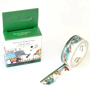 

15mm X 7m Cute Kawaii Forest Concerto Decorative Washi Tape DIY Scrapbooking Masking Tape School Office Supply