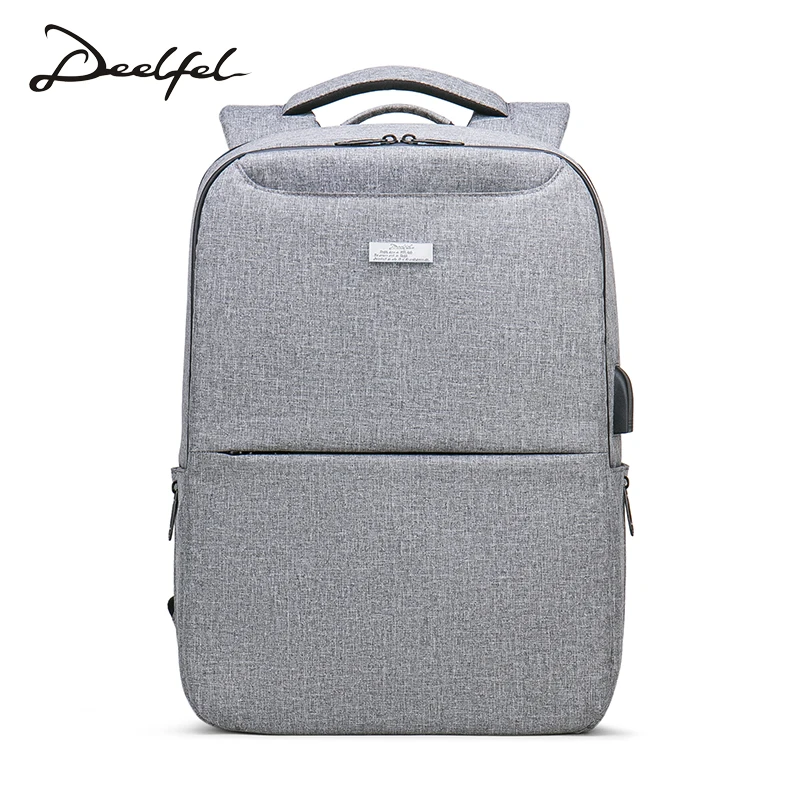 Deelfel multifunción USB cargador hombres 15 inch Laptop mochilas para adolescente moda masculina Mochila ocio Mochila de viaje para los hombres Deelfel multifunción USB cargador hombres 15 inch Laptop mochilas para adolescente moda masculina Mochila ocio Mochila de viaje para los hombres
