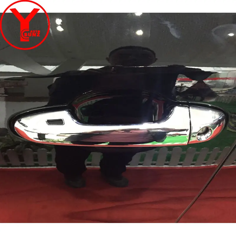 Хромированная крышка ручки двери для toyota high Lander 2014 2015 2016 аксессуары ручка ABS чаша