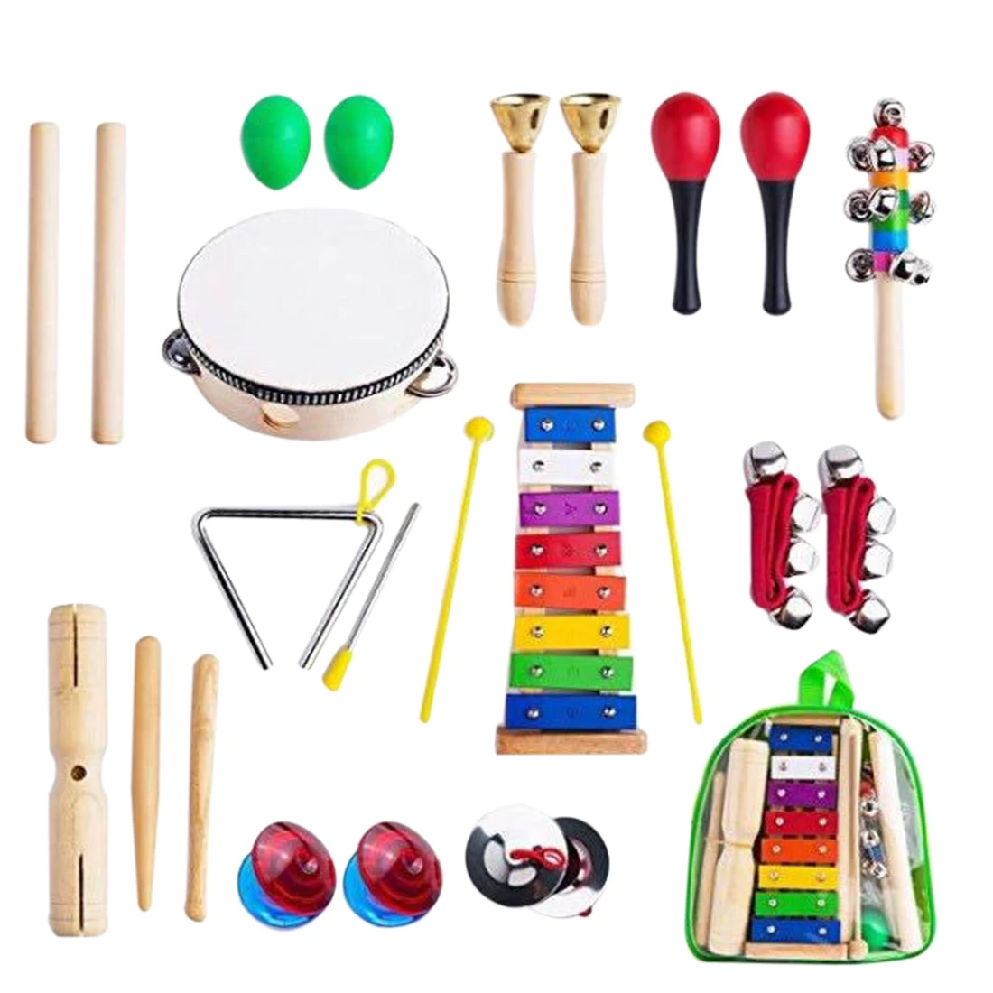 

24Pcs Children Early Educational Musical Instrument Toys Carl Musical Instruments Set for Children Learning Music Kits
