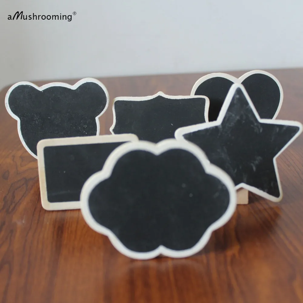 

Customize Mini Chalkboard Lettering Wood Board Rustic Blackboard Tags Table Number Candy Buffet Sign Wedding Party Holiday Decor