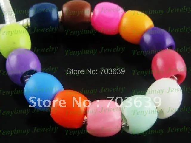 

Fashion Accessory 8.5mm Drum Shape Acrylic Loose Beads Resin Beads For DIY 500pcs/Lot Free Shipping