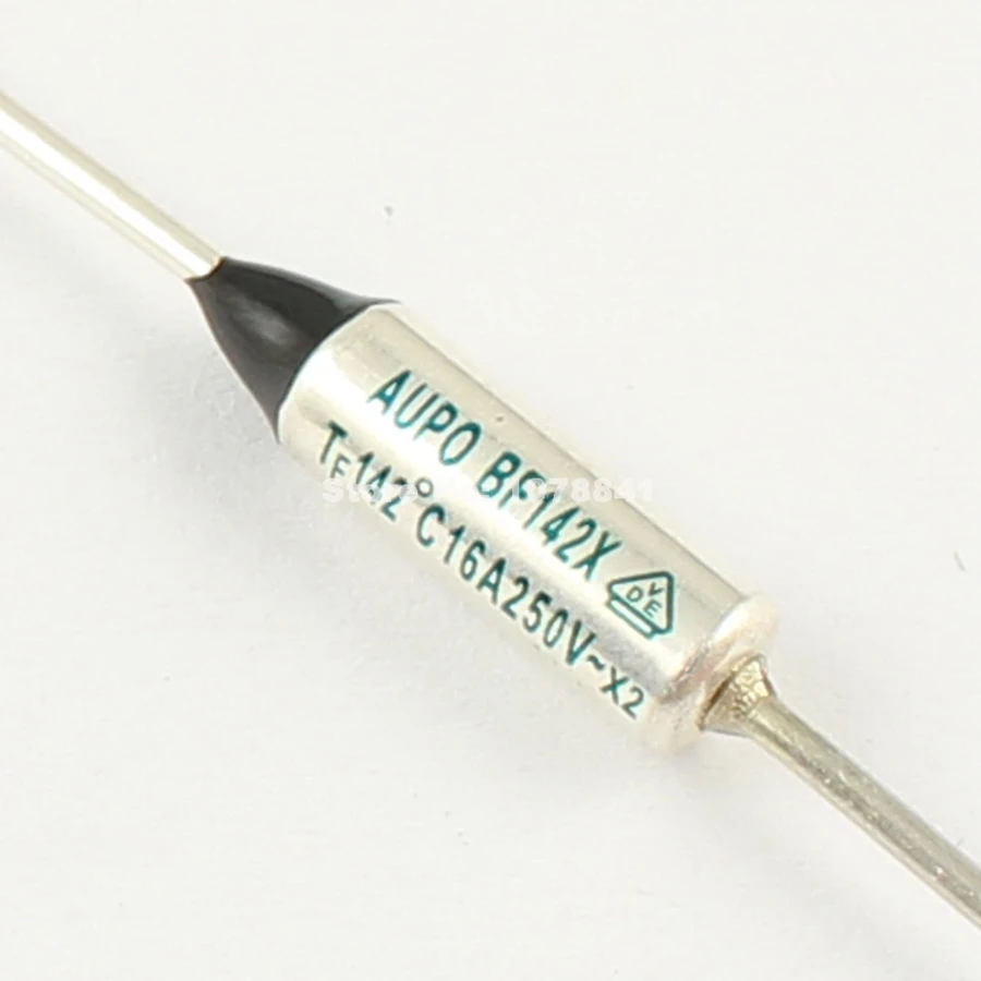 10 Pcs Per Lot Aupo Thermal Fuse Cutoff TF 142 Degree 250V 16A BF142X