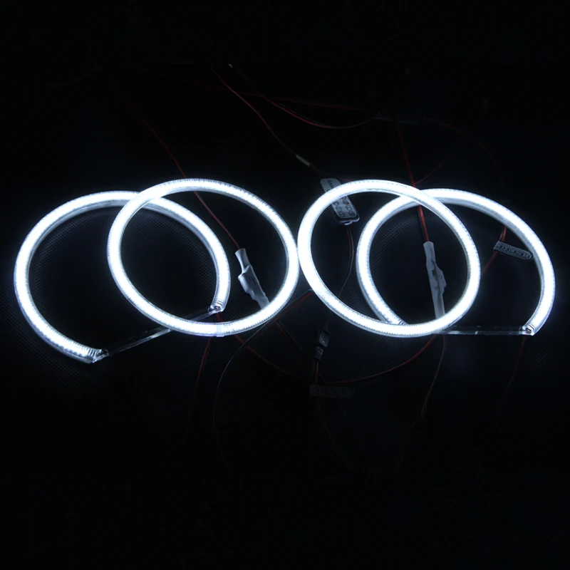 

For Bmw E46 Compact 3 Series Hatchback 2001-2005 Led SMD Angel Eyes Upgrade Kit Xenon White Halo Rings W/ Wiring Relay Harness