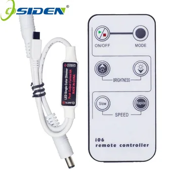 

OSIDEN LED Single Color Dimmer DC5-24V 6A 6Key IR LED Strip Controller Remote For Single Color 5050 3528 5630 5730 Strip Lights