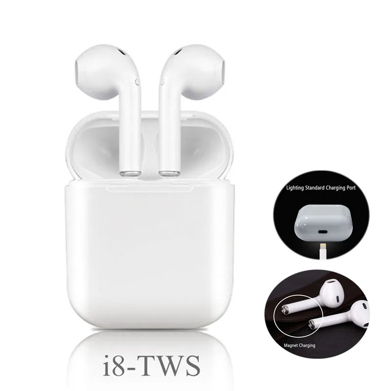 

Newest Mini i8-tws Bluetooth headset Twins Bluetooth V4.2 Stereo Headset earphone For Iphone X 8 7plus 7 6s 6 plus SE Galaxy