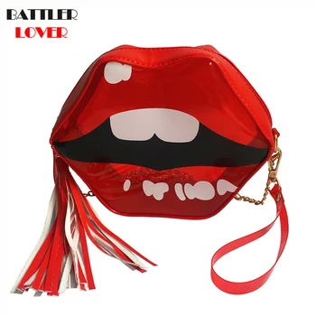 

Mouth Shaped Womens Phone Bag Handbags Crossbody Bags Girls Shoulder Messenger Bag Femme Mujer Fashion Handbag for Women 2019