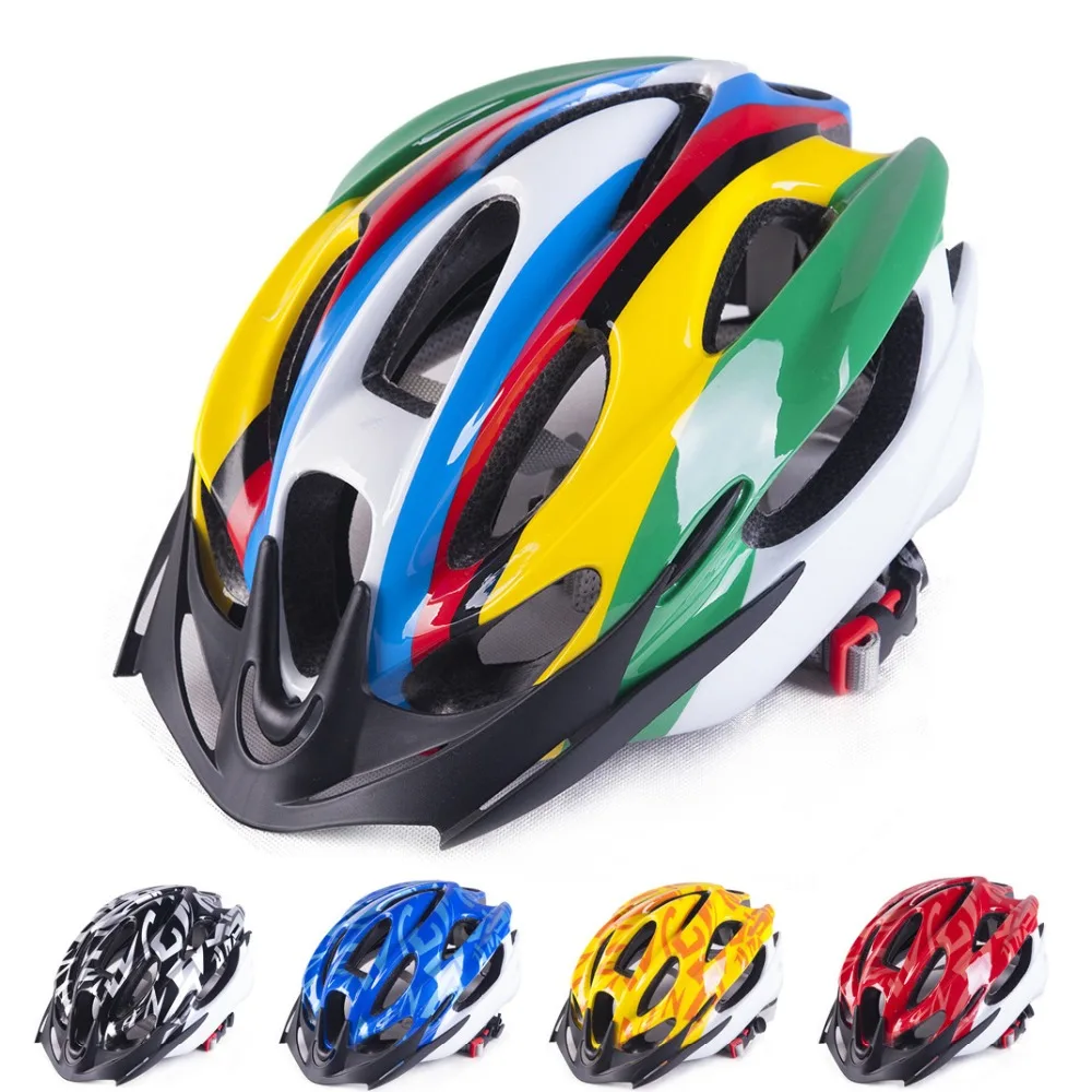 Adult Cycling Helmet MTB Road Bike Bicycle Holes Safety Protective Gear W//Visor