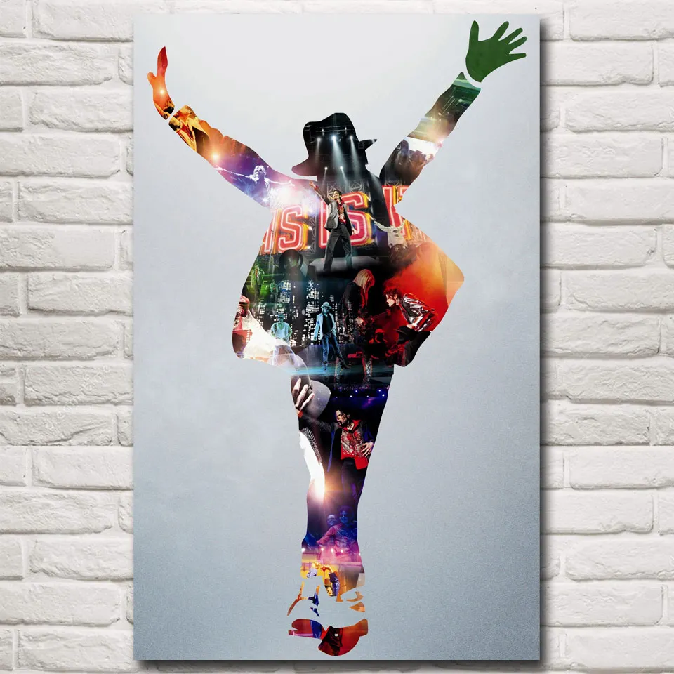 Famous Rock Singer Michael Jackson Classic Art Silk Poster Home Wall