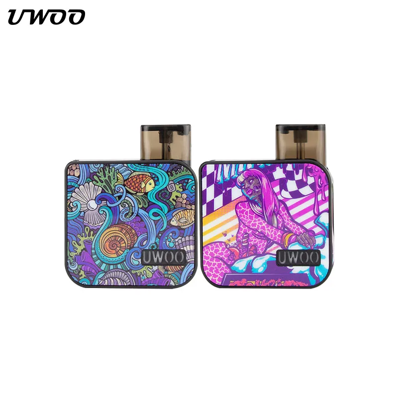 Предпродажа UWOO X2 1000mAh Pod System Kit многоразовый 2 мл емкость с Creamic 1.1ohm катушка VS Lost Vape
