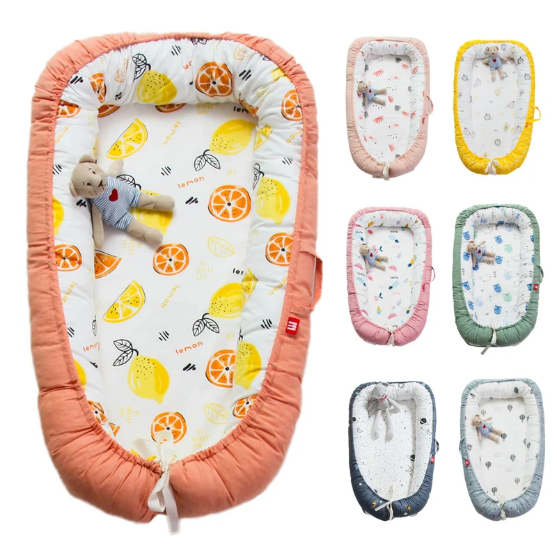 Детская кроватка для кровати портативный детский шезлонг для новорожденной кроватки дышащее и спящее гнездо