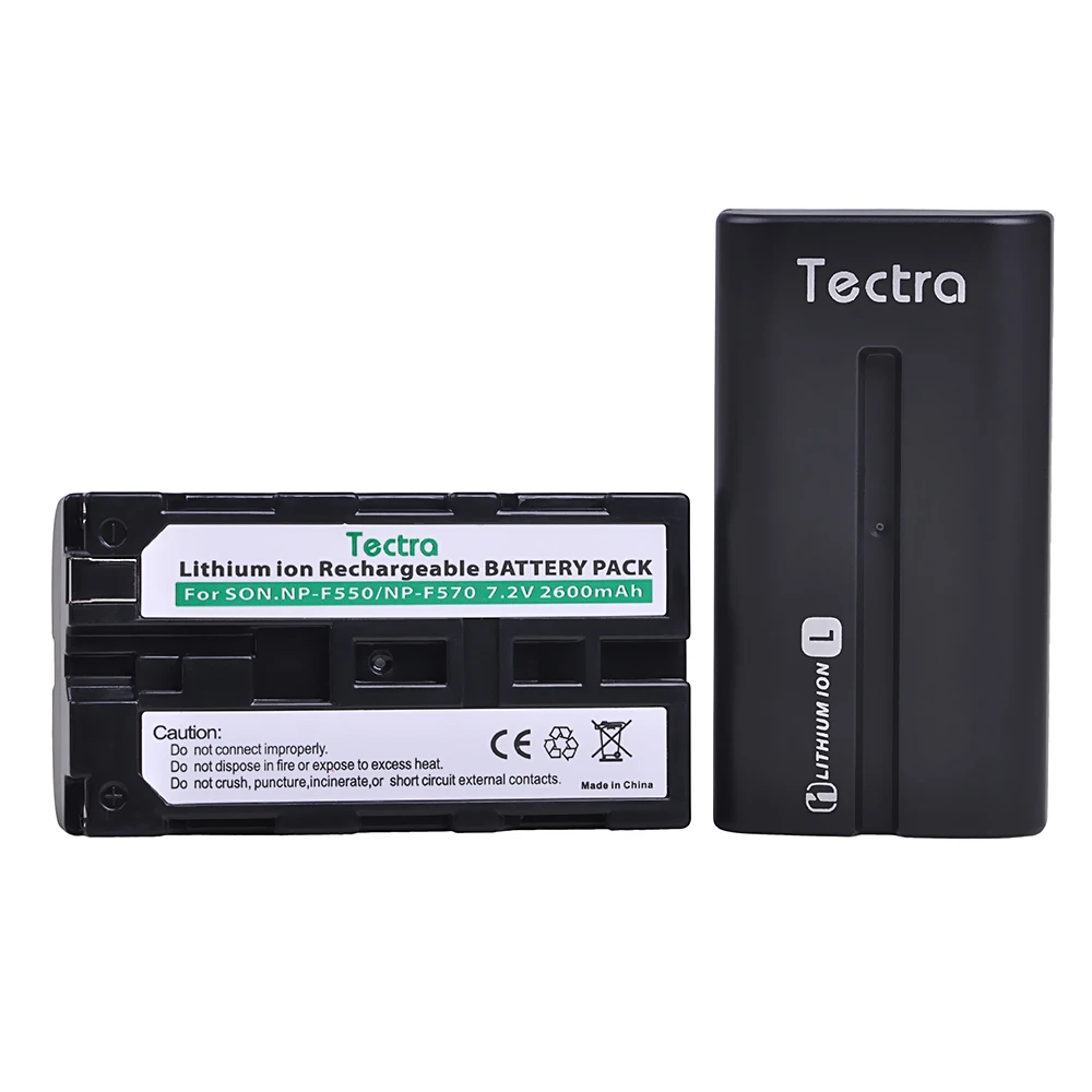 Tectra 2 шт. 2600 мАч NP F550 F570 NPF550 батарея для Sony CCD TR3000 TRV85 DCR VX2000 NPF570 батарея|Цифровые