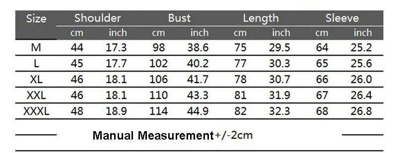 Size African chart