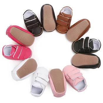 

Infant Babies Boy Girl Shoes Hard Bottom Leather Shoes Footwear For Newborns Toddler Crib Moccasins 6 Colors Available