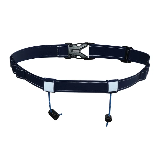 Unisex Reflective Running Race Number Belt Waist Pack Bib Holder Day