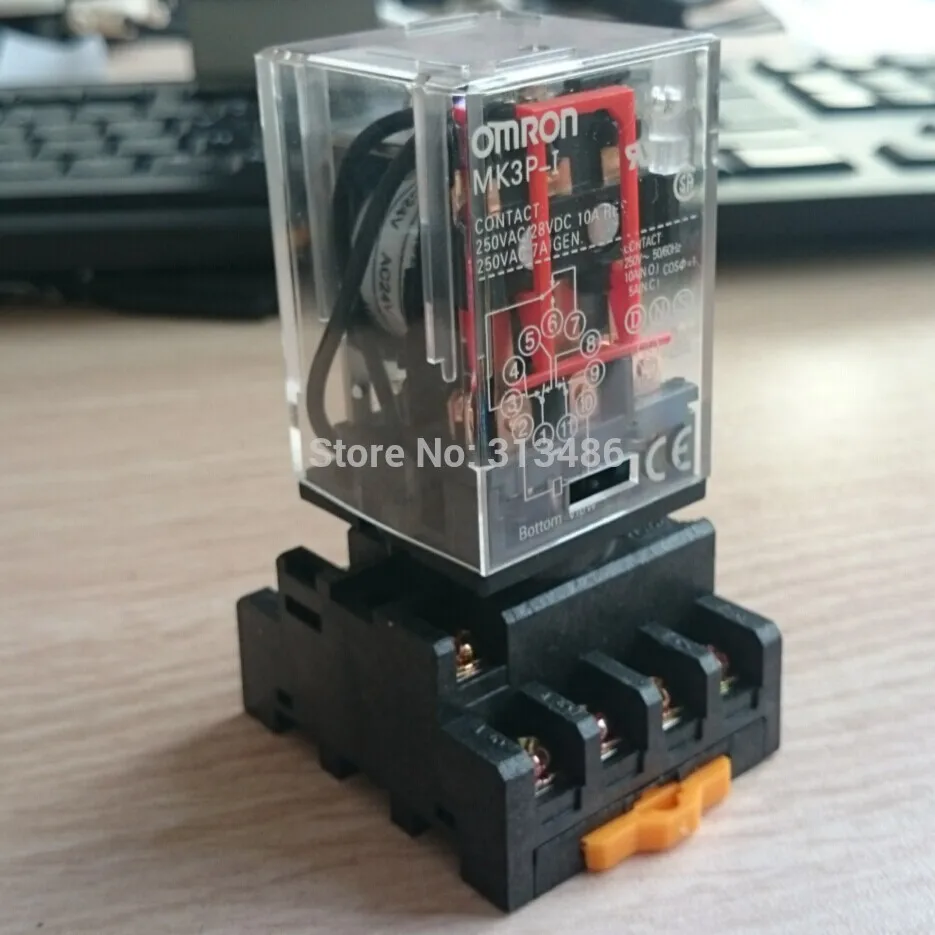 MK3P универсальное реле 3pdt 11 контактов с розеткой|relay pcb|relay fuserelay 40a |