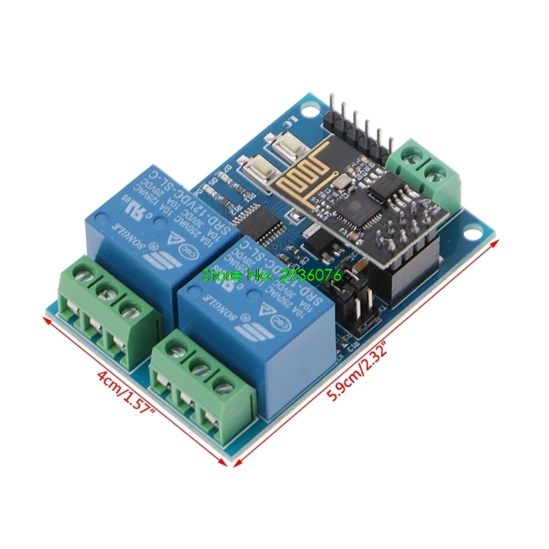 

WIFI Relay Module ESP8266 IOT APP Controller 2-Channel For Smart Home 12V Drop Ship Support