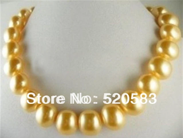 

JOURNEY JEWELRY CLUSTER YELLOW SOUTHSEA SHELL PEARL NECKLACE 20mm