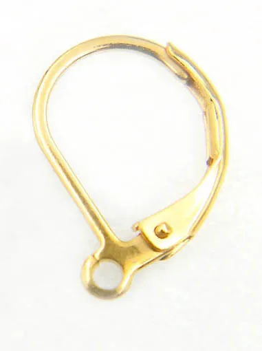 golden tone 10*13 мм рычаг из нержавеющей стали сзади застежки для сережек с открытым зажим петли крюк уха провода серьги DIY питания - Цвет: golden tone
