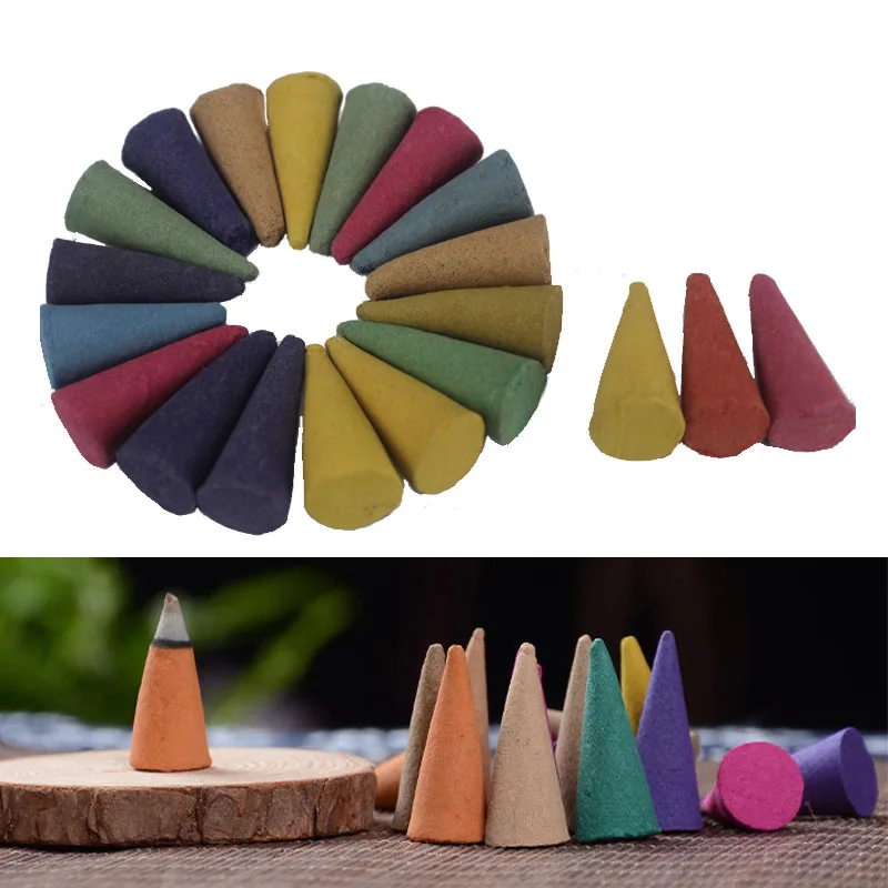 

300/150pcs backflow mixed Floral incense cones aromatherapy Incense colorful fragrance scent tower scent fresh incense