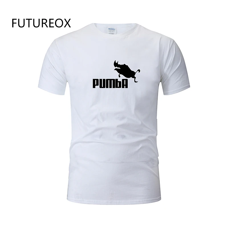 FUTUREOX Милый Забавный тройник футболки homme Pumba (Пумба) мужская с коротким рукавом
