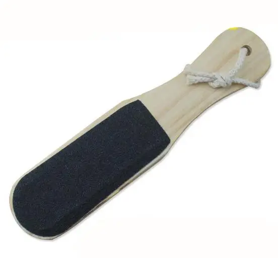 300 шт. модная популярная деревянная ручка двухсторонняя пилка для ног удаление натоптышей инструмент для педикюра дерево
