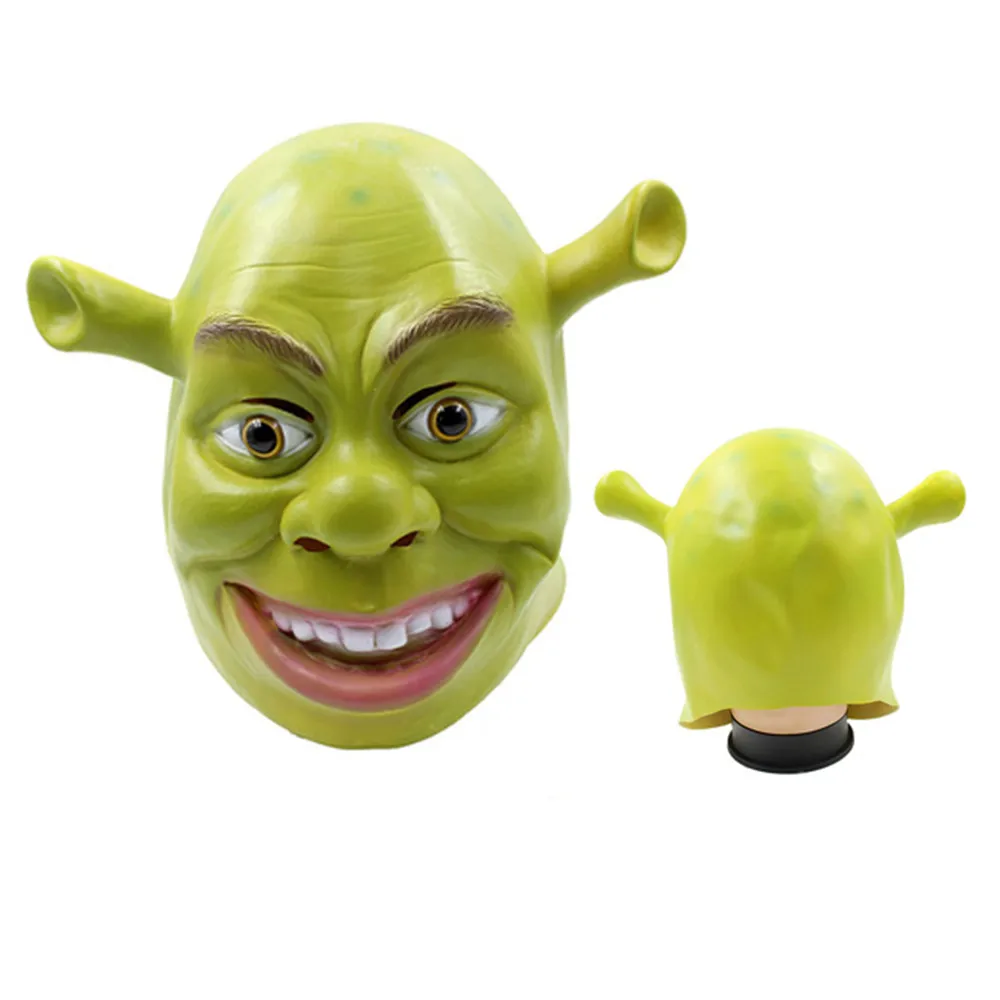 Funny Green Shrek Latex Mask Halloween Masquerade Party Masks Adults