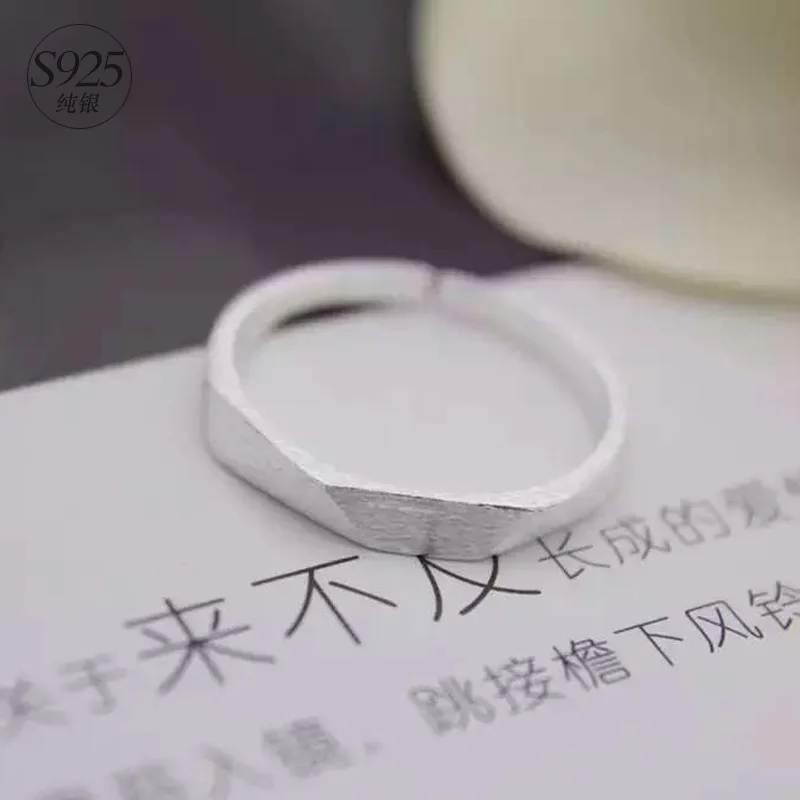 DreamySky 100% Real Personality 925 Sterling Silver Rings For Women Adjustable Size Wedding Ring Hot sterling-silver-jewelry