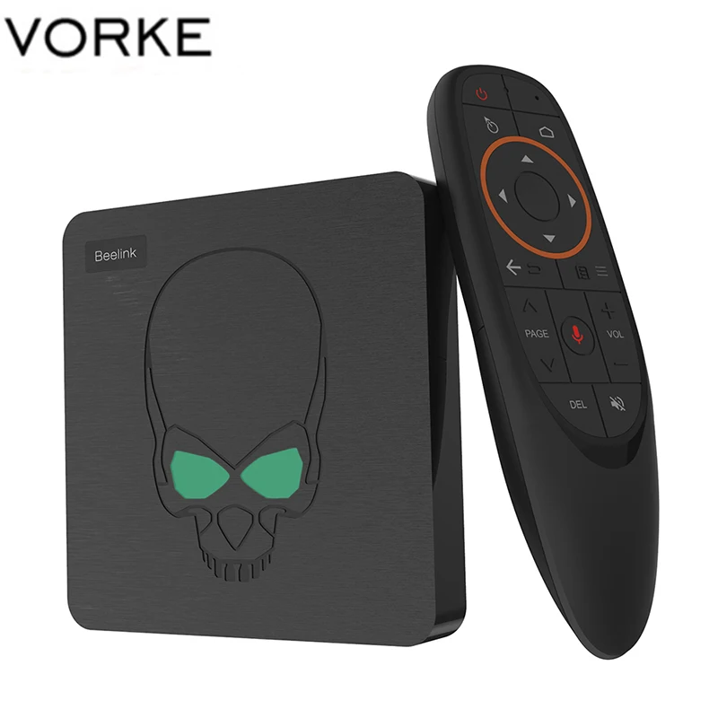 

Vorke Beelink GT-King Android 9.0 TV BOX Amlogic S922X GT King 4G DDR4 64G EMMC Smart TV Box 2.4G+5G Dual WIFI 1000M LAN with 4K