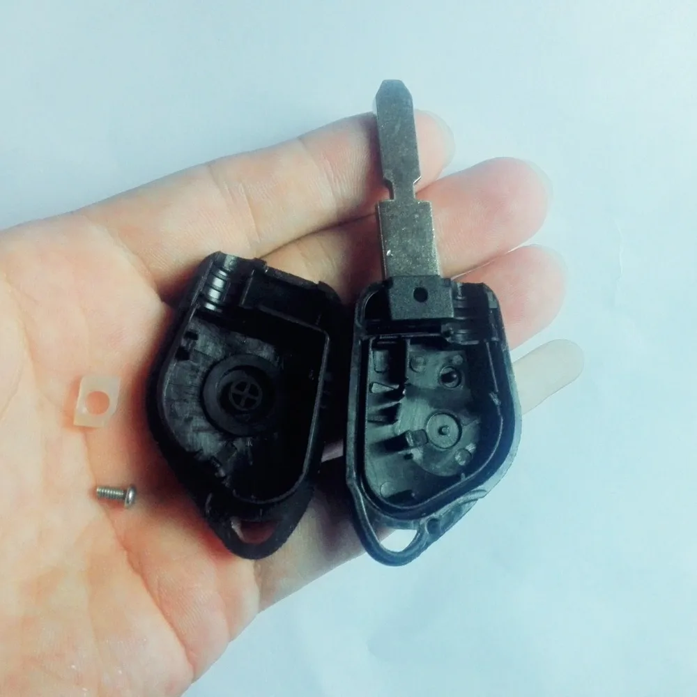 Новая замена Ключи случае В виде ракушки подходит для Peugeot 406 1 кнопки дистанционного ключа заглушка брелок Uncut Клинок