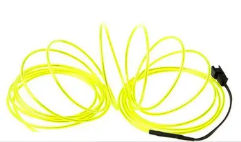 

Battery 3M Flexible Neon Light DIY EL Wire Rope Tube Dance bar Festival Eyecatchy Fancy Dress Party EL cable-9 COLORS to choose