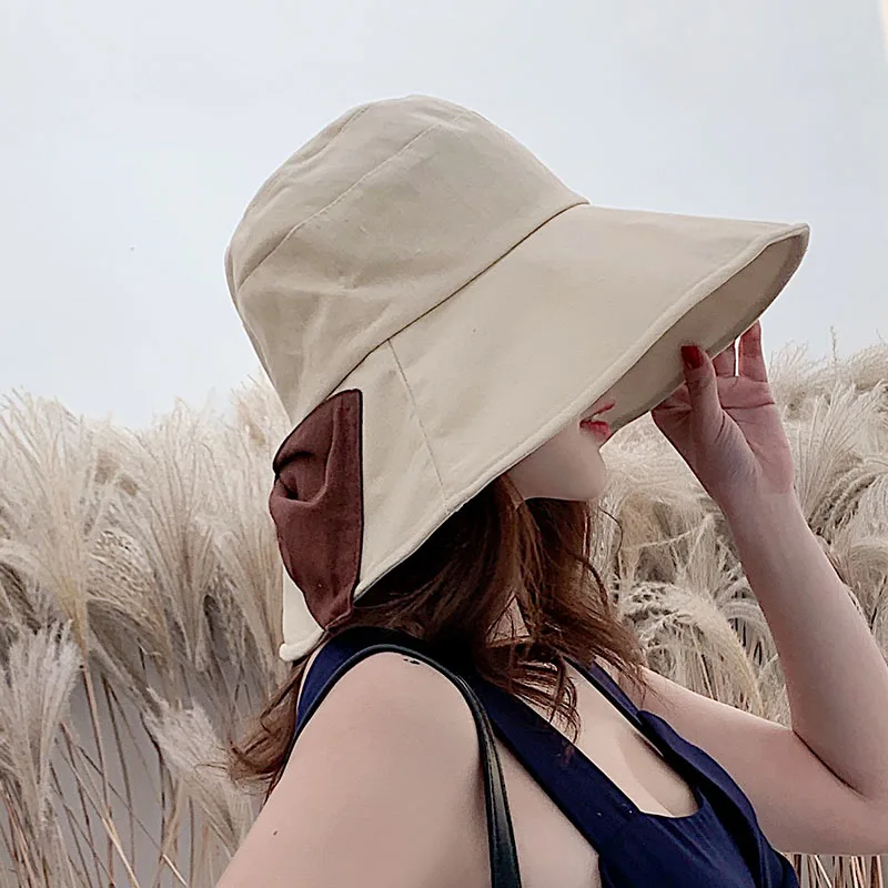 sun hats for women summer hat women beach hat summer women bucket hat bow  (33)