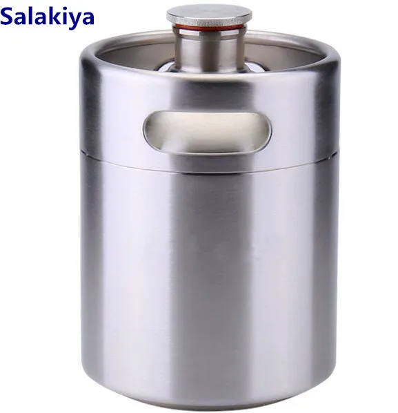 3.6L Mini Beer Keg/Tank, Sanitary Stainless Steel 304in Pipe Fittings
