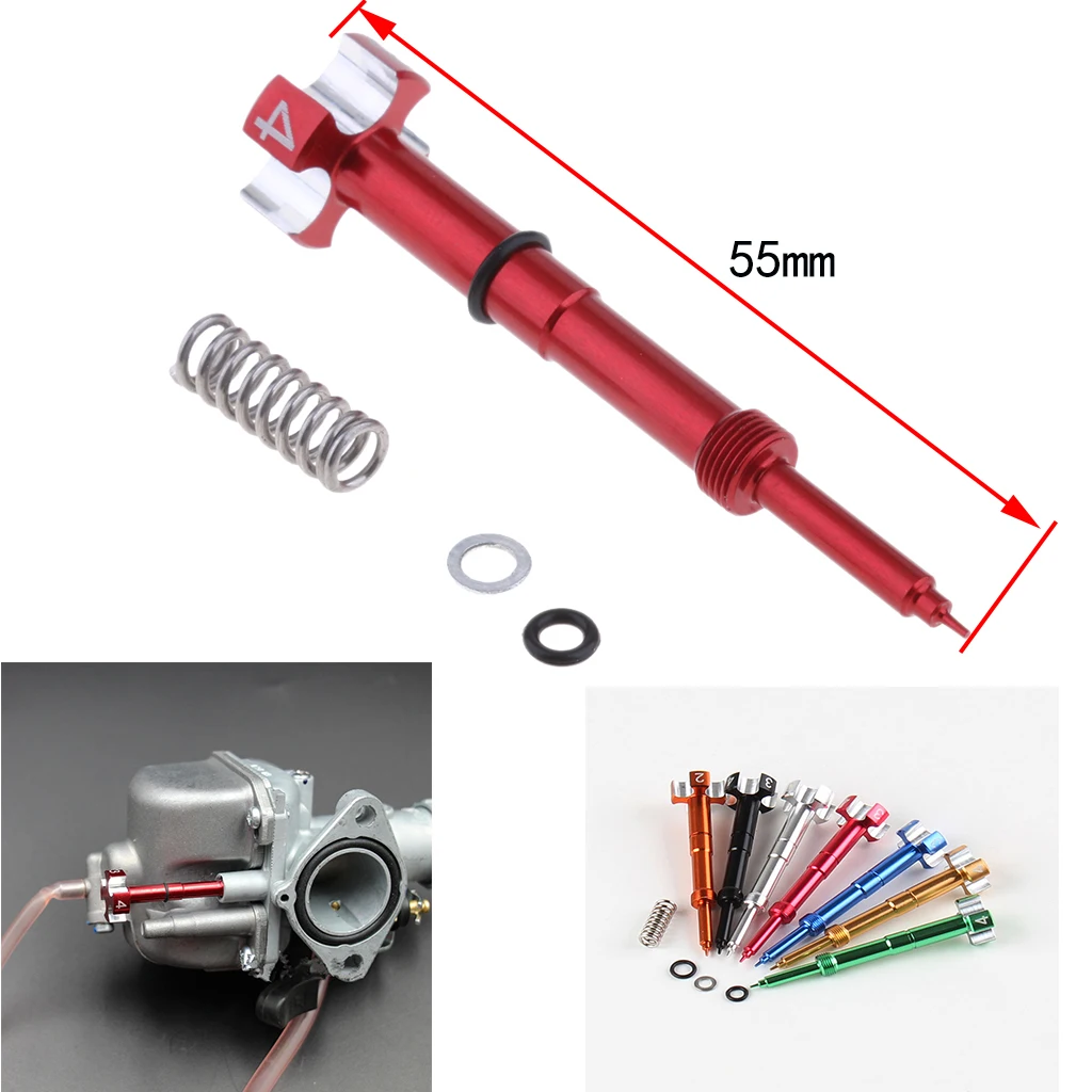 1 Set Adjustable Air Carburetor Fuel Mixture Screw For Motorcycle ATV Dirt Bikes Keihin FCR Yamaha Honda Carburetors CNC