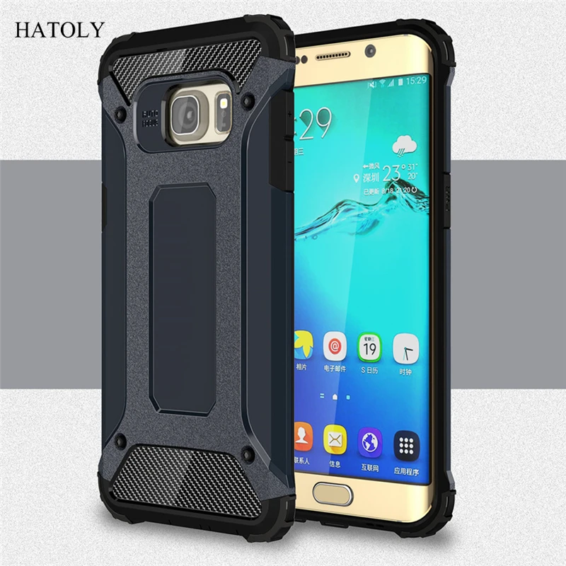 HATOLY For Coque Samsung Galaxy S6 Edge Plus Case Heavy Armor Hard Cover Silicone for G9280 |