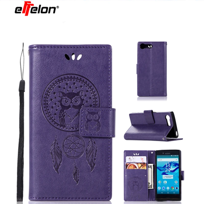 

New Luxury For Sony Xperia X Compact Case Stand Wallet Hold PU Leather Flip Cover For Sony X Compact Phone Cases X Compact Shell