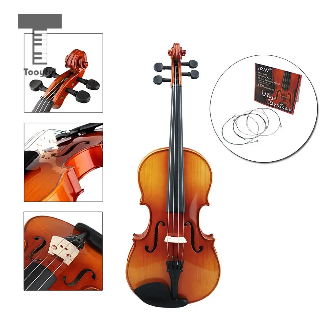 Tooyful High Quality Steel Viola String Set Ball End Set of 4 Pcs for