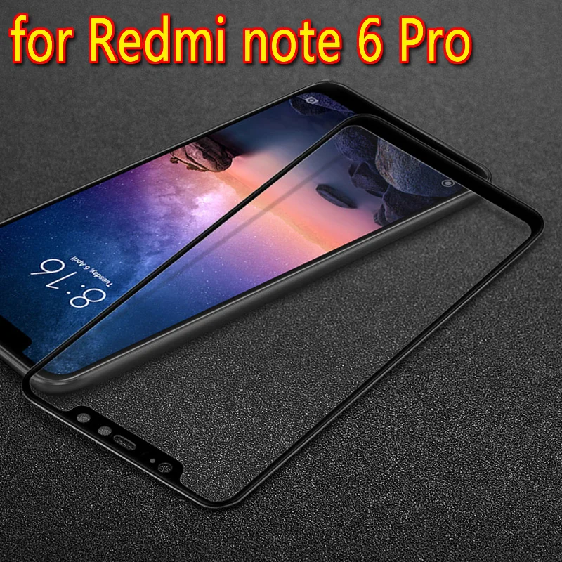 Для Redmi Note 6 Pro защита экрана полное покрытие против царапин без пузырьков